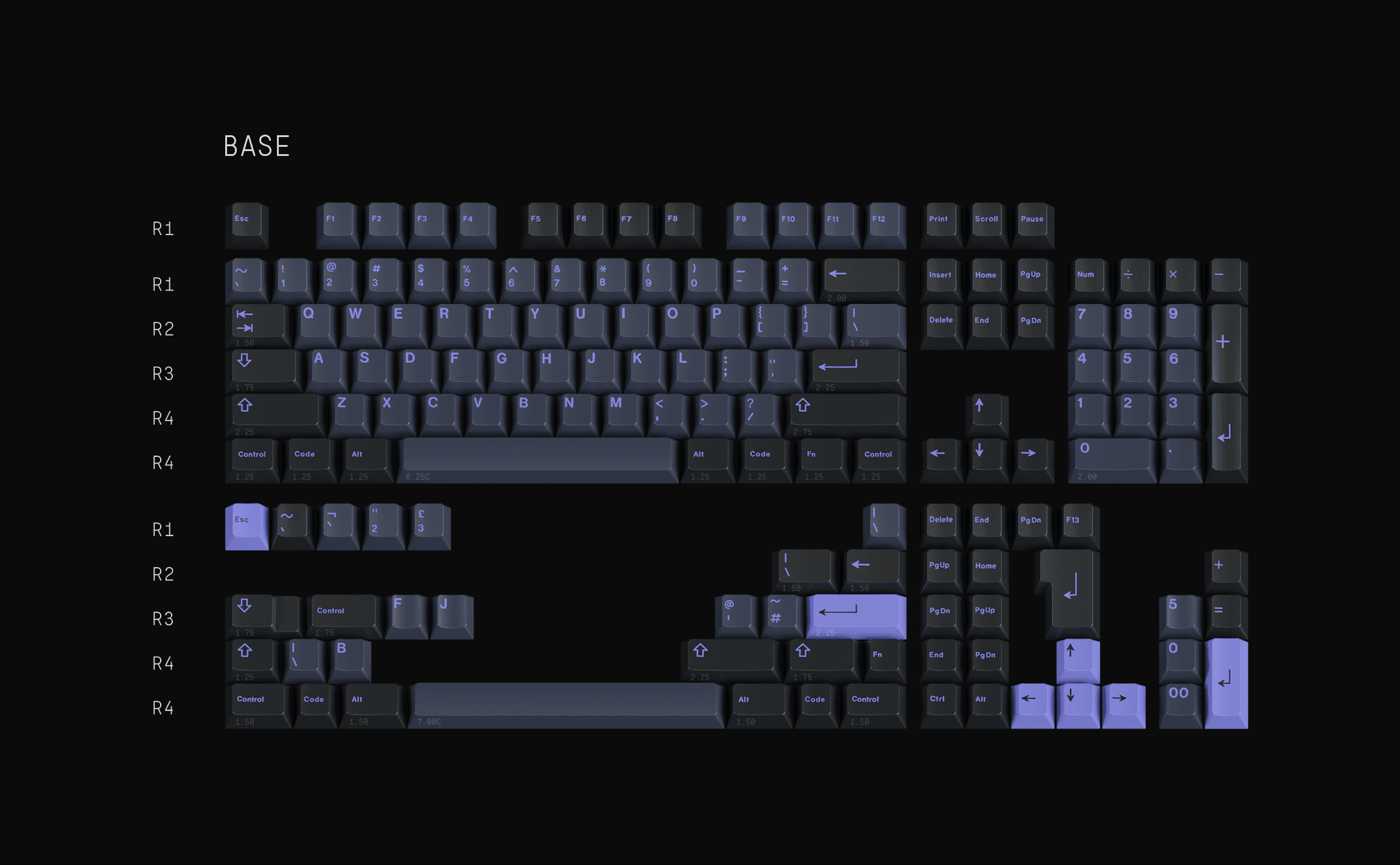 GMK Nightshade - Base