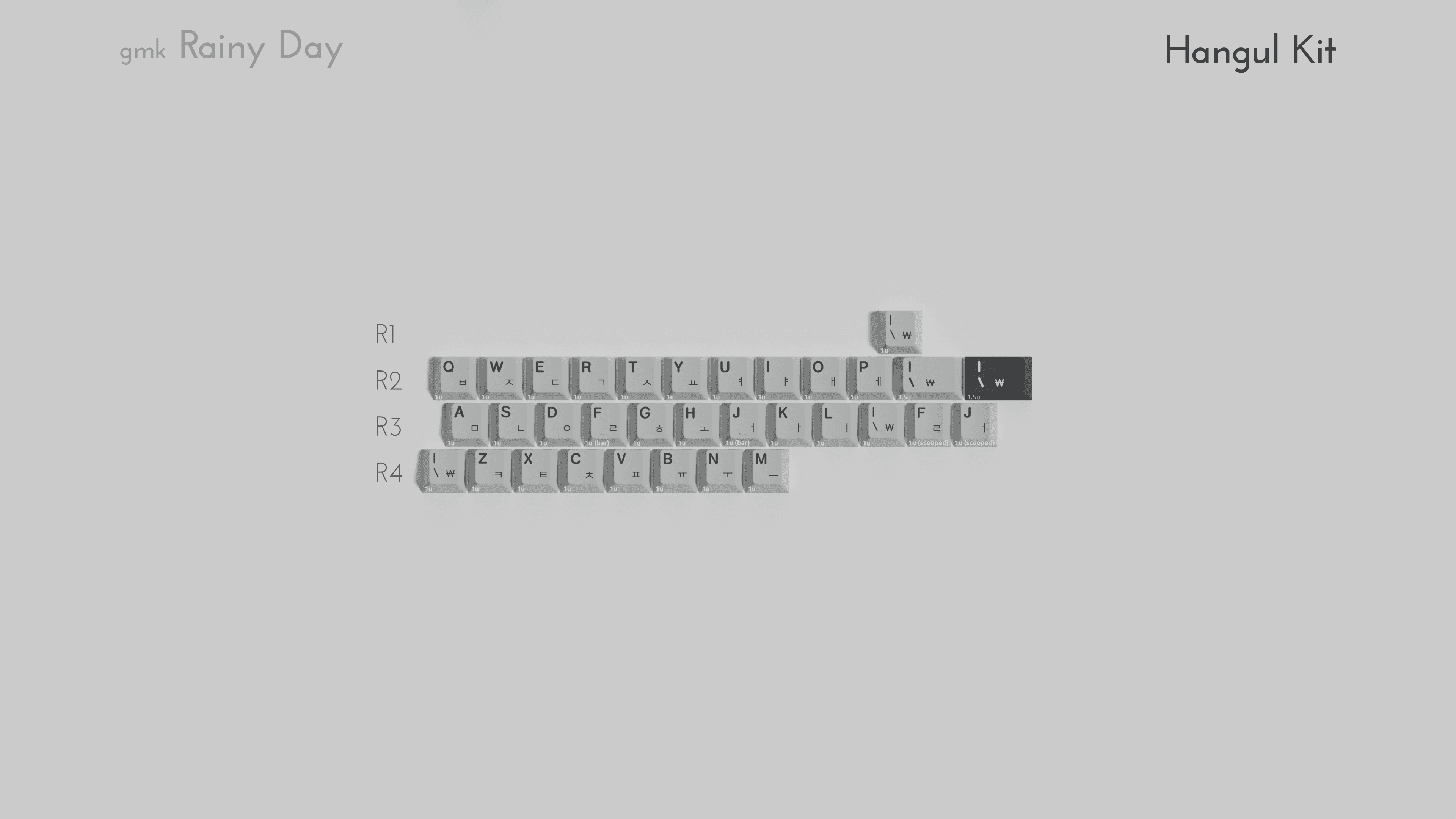 GMK Rainy Day R2 - Hangul