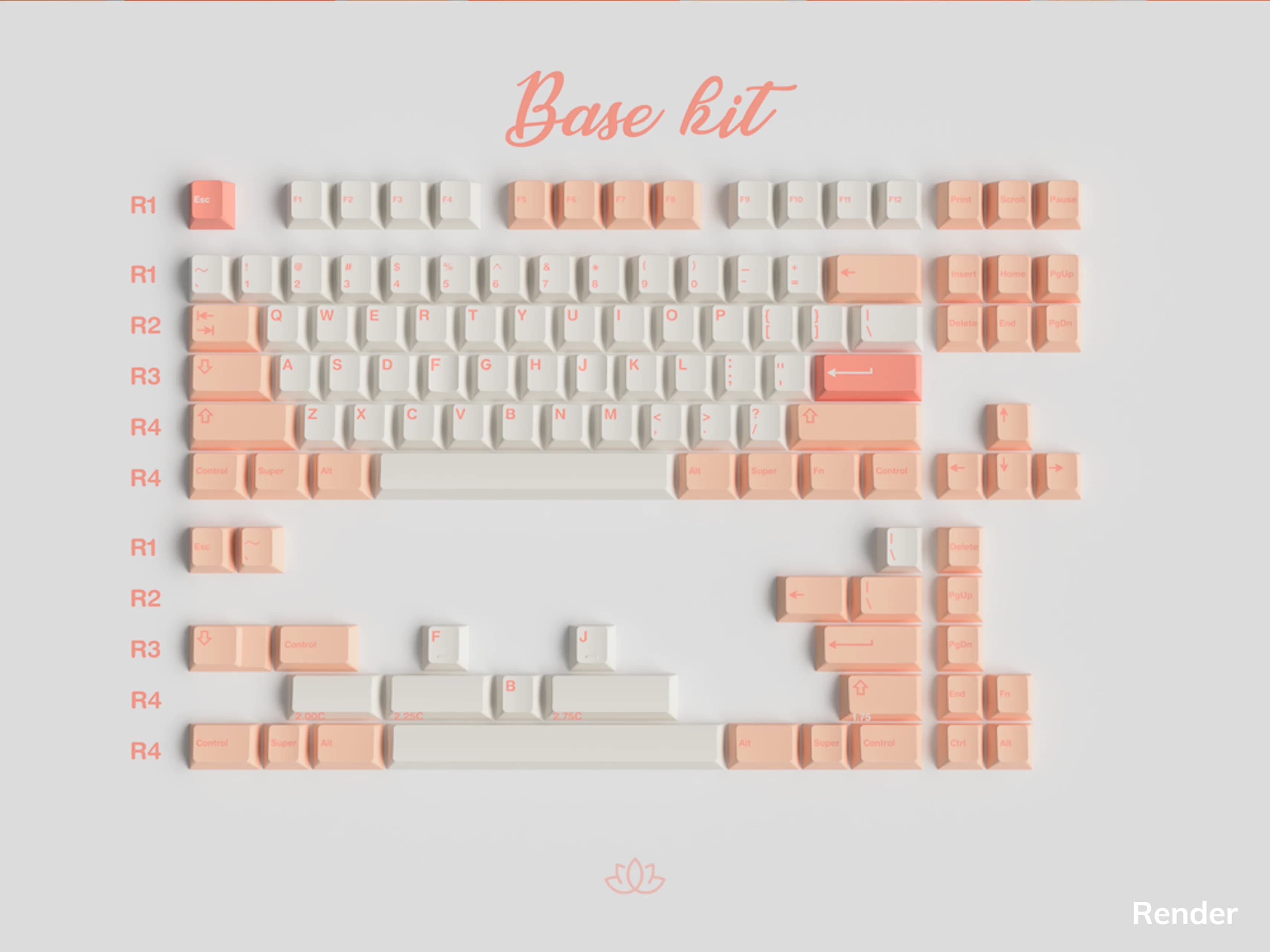 GMK Peaches n Create Lite - Base
