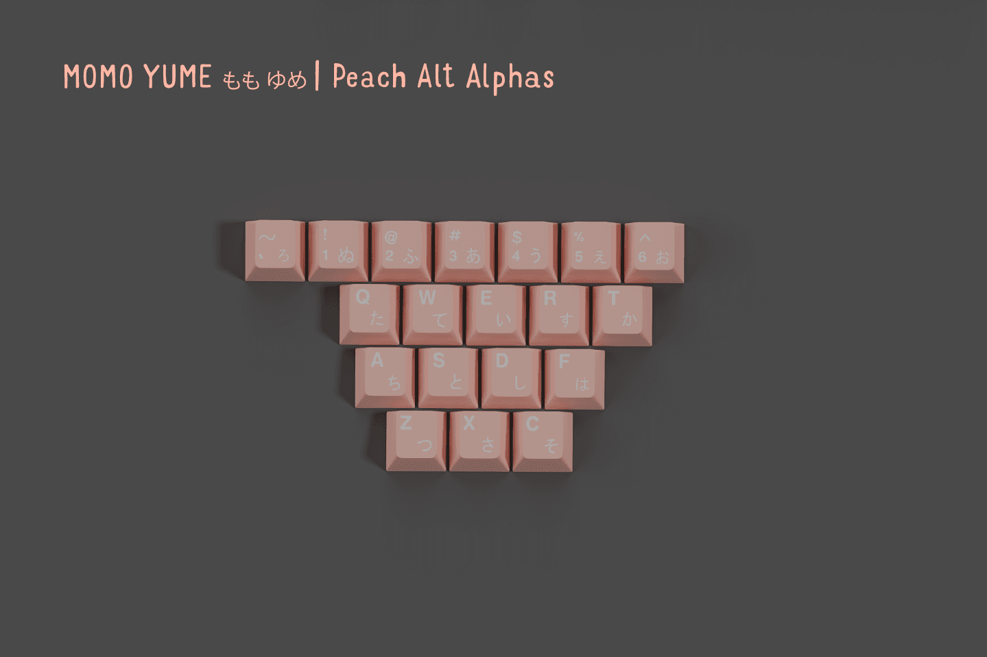 GMK Momo Yume - Peach Alphas