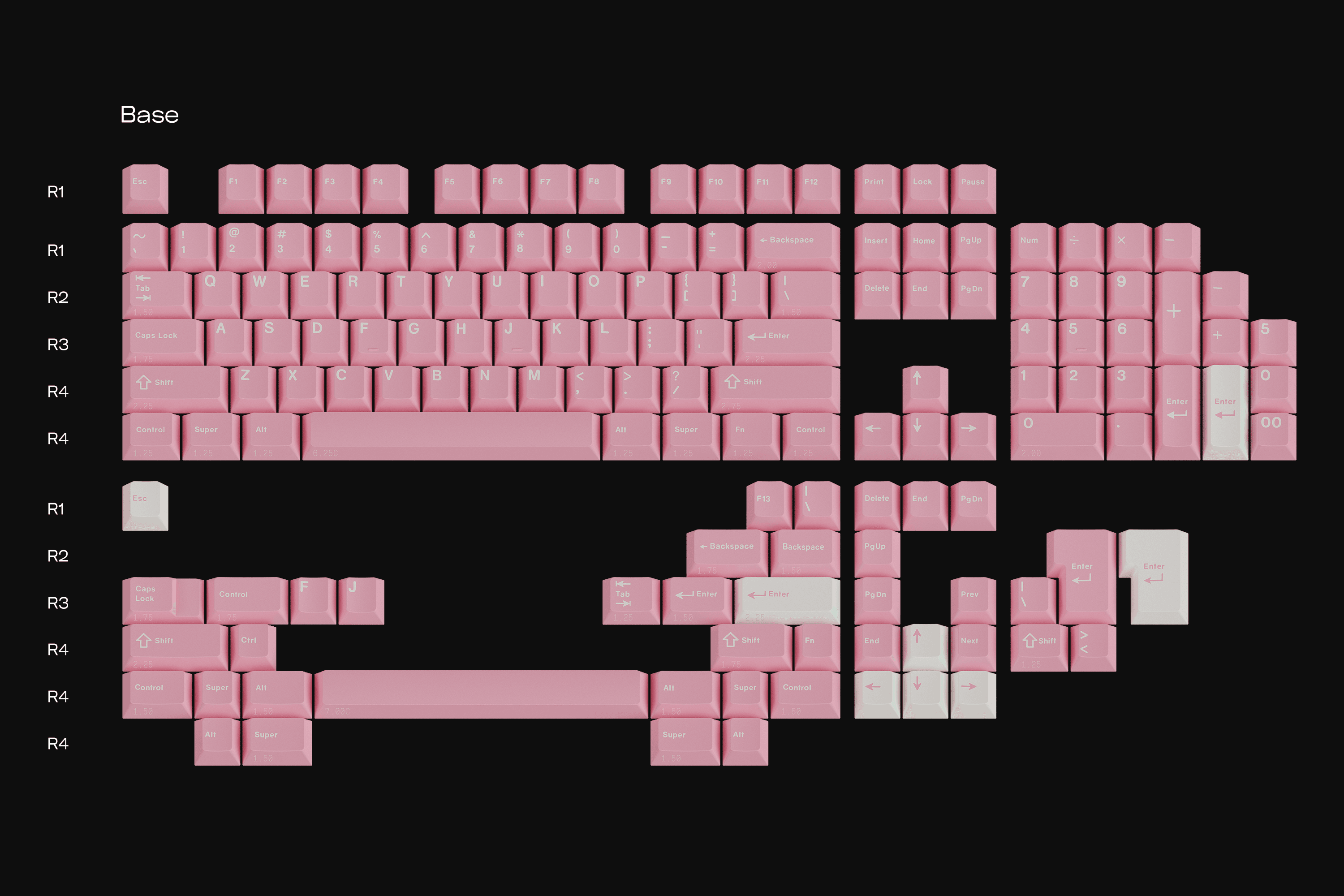 GMK Peach Blossom R2 桃花R2 - Hangul