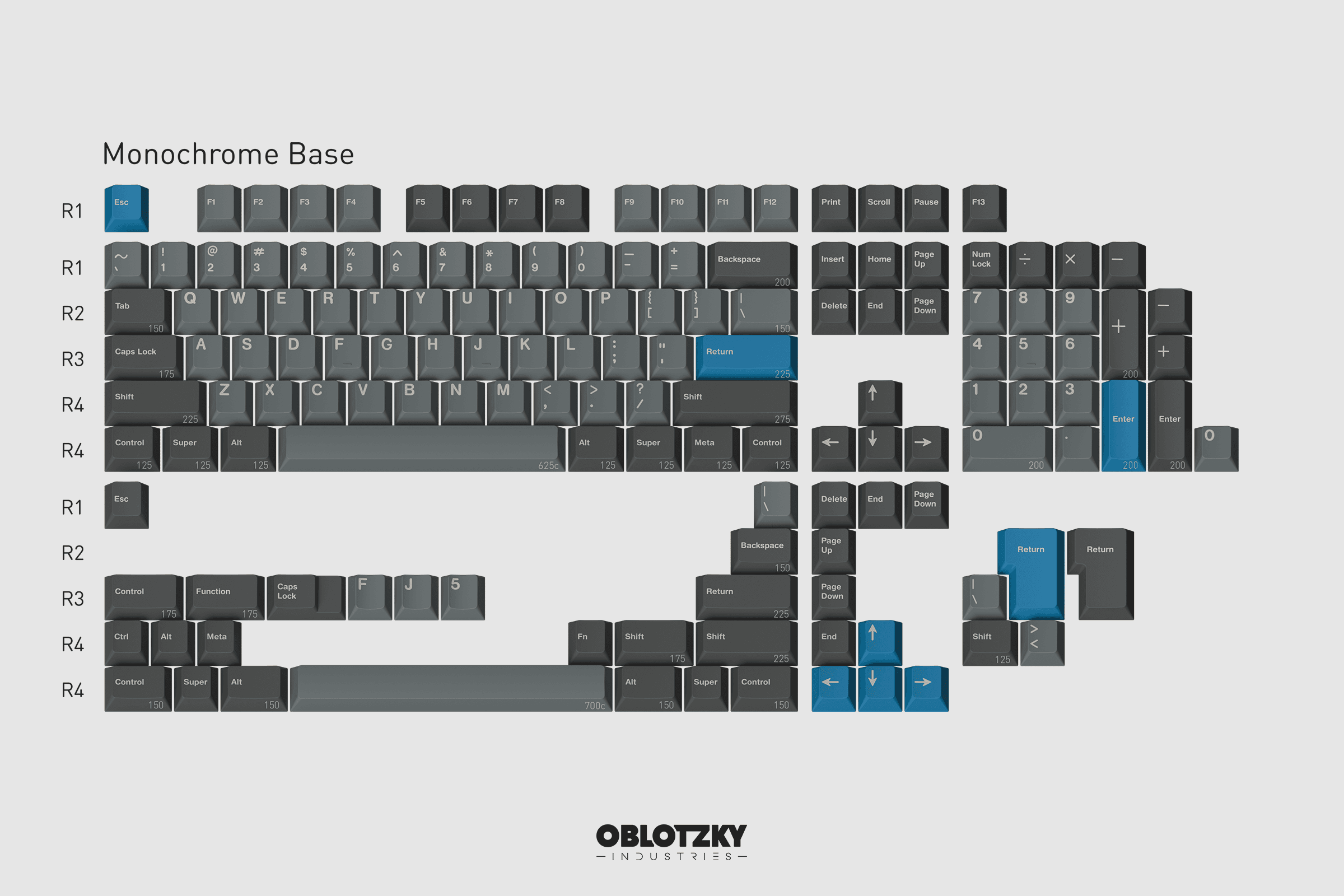 GMK Oblivion R3.1 码农 R3.1 - Monochrome Base